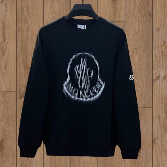 Moncler Men's Classic Sweatshirts Black - Picture 1 of 3